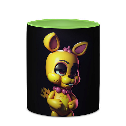 Кружка цветная Spring Bonnie / 3D-Белый + светло-зеленый – фото 2