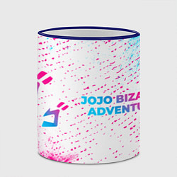 Кружка 3D JoJo Bizarre Adventure neon gradient style: надпис, цвет: 3D-синий кант — фото 2
