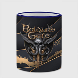 Кружка 3D Baldurs Gate 3 logo dark logo, цвет: 3D-синий кант — фото 2