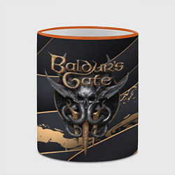 Кружка 3D Baldurs Gate 3 logo dark logo, цвет: 3D-оранжевый кант — фото 2