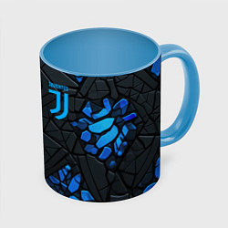 Кружка 3D Juventus logo, цвет: 3D-белый + небесно-голубой