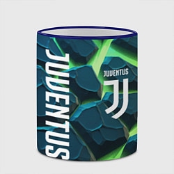 Кружка 3D Juventus green neon, цвет: 3D-синий кант — фото 2