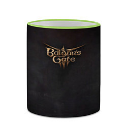 Кружка 3D Logo Baldurs Gate 3, цвет: 3D-светло-зеленый кант — фото 2