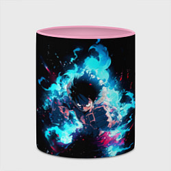Кружка 3D Луффи в ярости, цвет: 3D-белый + розовый — фото 2