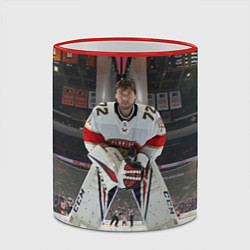 Кружка 3D Sergey Bobrovsky - Florida panthers - hockey, цвет: 3D-красный кант — фото 2