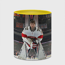 Кружка 3D Sergey Bobrovsky - Florida panthers - hockey, цвет: 3D-белый + желтый — фото 2