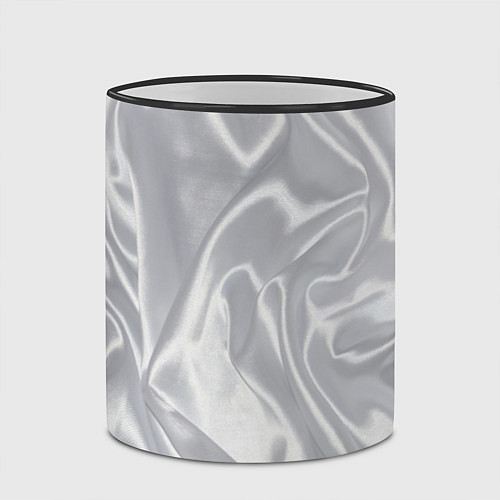 Кружка цветная White Silk / 3D-Черный кант – фото 2