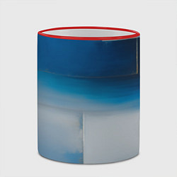 Кружка 3D Синяя палитра, цвет: 3D-красный кант — фото 2