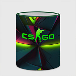 Кружка 3D CS GO green neon, цвет: 3D-зеленый кант — фото 2