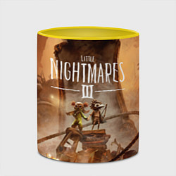 Кружка 3D Герои Little nightmares 3, цвет: 3D-белый + желтый — фото 2
