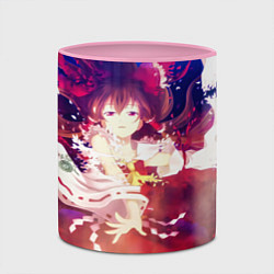 Кружка 3D Touhou Project Reimu Хакурей, цвет: 3D-белый + розовый — фото 2