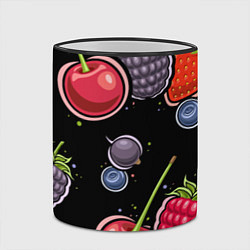 Кружка 3D Плоды и ягоды, цвет: 3D-черный кант — фото 2