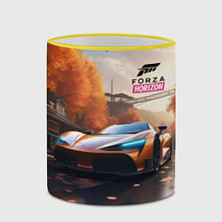 Кружка 3D Forza Horison осенний пейзаж, цвет: 3D-желтый кант — фото 2