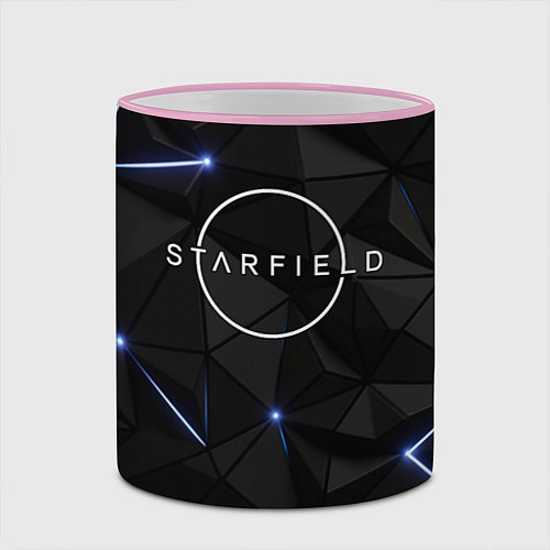 Кружка цветная Stafield logo black / 3D-Розовый кант – фото 2