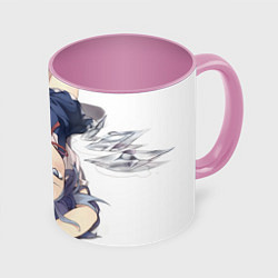Кружка 3D Touhou Project Cirno Тируно, цвет: 3D-белый + розовый
