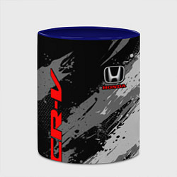 Кружка 3D Honda cr-v - Монохром, цвет: 3D-белый + синий — фото 2