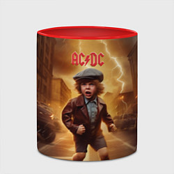Кружка 3D ACDC boy, цвет: 3D-белый + красный — фото 2