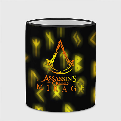 Кружка цветная Assasins Creed mirage / 3D-Черный кант – фото 2