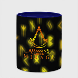 Кружка 3D Assasins Creed mirage, цвет: 3D-белый + синий — фото 2