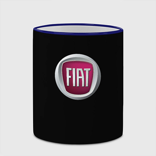 Кружка цветная Fiat sport pro / 3D-Синий кант – фото 2