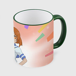 Кружка цветная Когда плачут цикады Рена Рюгу