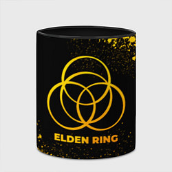 Кружка 3D Elden Ring - gold gradient, цвет: 3D-белый + черный — фото 2