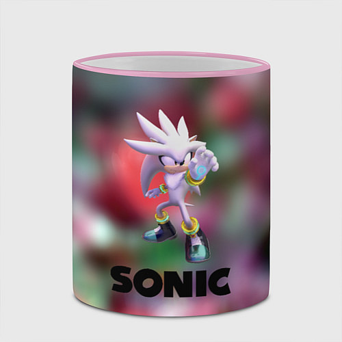 Кружка цветная Ехидна Наклз соник / 3D-Розовый кант – фото 2