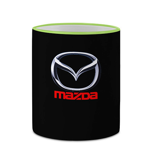 Кружка цветная Mazda japan motor / 3D-Светло-зеленый кант – фото 2