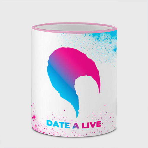 Кружка цветная Date A Live neon gradient style / 3D-Розовый кант – фото 2