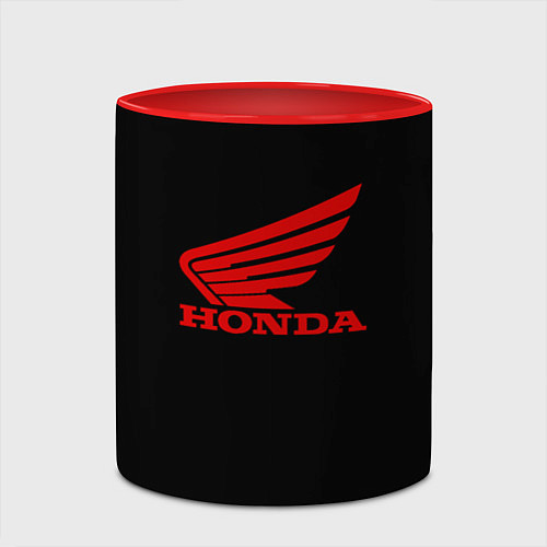 Кружка цветная Honda sportcar / 3D-Белый + красный – фото 2