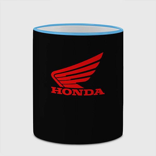 Кружка цветная Honda sportcar / 3D-Небесно-голубой кант – фото 2