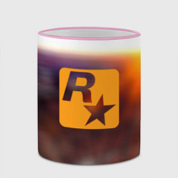 Кружка 3D Grand Theft Auto rockstar game, цвет: 3D-розовый кант — фото 2