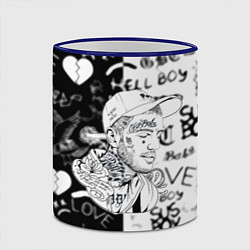 Кружка 3D Lil peep logo rap, цвет: 3D-синий кант — фото 2