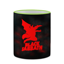 Кружка 3D Black Sabbath краски метал, цвет: 3D-светло-зеленый кант — фото 2