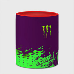 Кружка 3D Monster energy taurin, цвет: 3D-белый + красный — фото 2