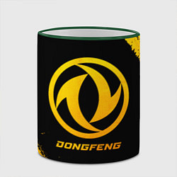 Кружка 3D Dongfeng - gold gradient, цвет: 3D-зеленый кант — фото 2