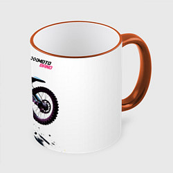 Кружка 3D Moto band, цвет: 3D-оранжевый кант