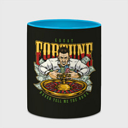 Кружка 3D Fortune, цвет: 3D-белый + небесно-голубой — фото 2