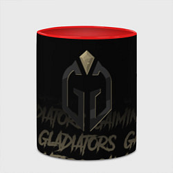 Кружка 3D Gaimin Gladiators style, цвет: 3D-белый + красный — фото 2