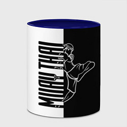 Кружка 3D Muay-Thai, цвет: 3D-белый + синий — фото 2