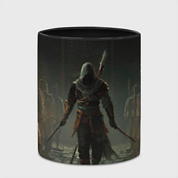 Кружка 3D Герой assassins creed jade, цвет: 3D-белый + черный — фото 2