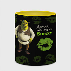 Кружка 3D Shrexy Shrek, цвет: 3D-белый + желтый — фото 2