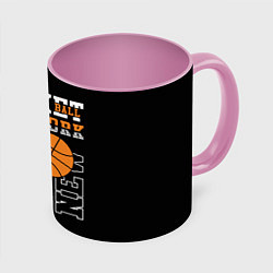 Кружка 3D Basketball New York, цвет: 3D-белый + розовый