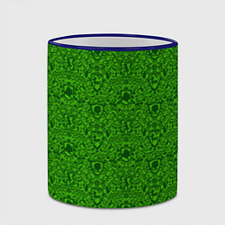 Кружка 3D Shrek: Pattern, цвет: 3D-синий кант — фото 2