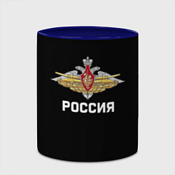 Кружка 3D Армия России герб, цвет: 3D-белый + синий — фото 2