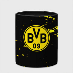 Кружка 3D Borussia yellow splash, цвет: 3D-белый + черный — фото 2