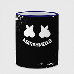 Кружка 3D Marshmello splash, цвет: 3D-синий кант — фото 2