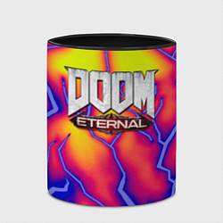 Кружка 3D Doom eternal srotm shadow, цвет: 3D-белый + черный — фото 2