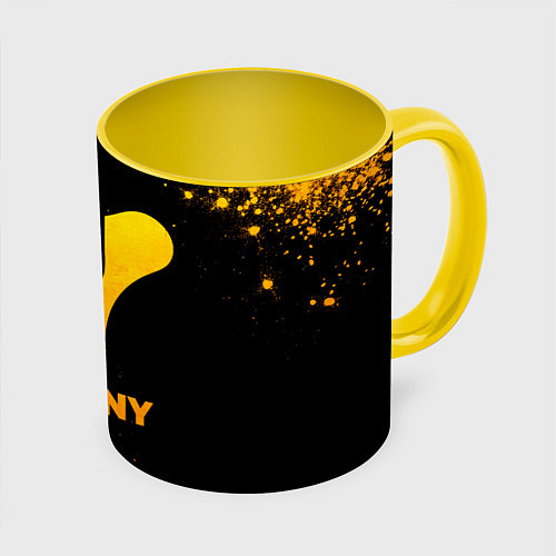 Кружка цветная Destiny - gold gradient / 3D-Белый + желтый – фото 1