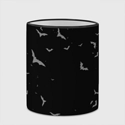 Кружка 3D Летучие мыши на черном небе, цвет: 3D-черный кант — фото 2